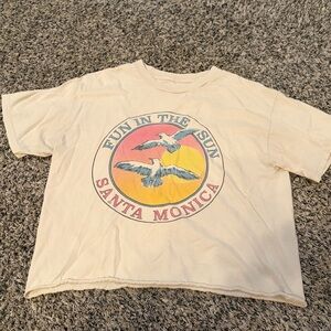 Brandy Melville Tee with Seagull Graphic